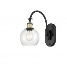 Innovations Lighting 518-1W-BAB-G124-6 - Athens - 1 Light - 6 inch - Black Antique Brass - Adjustable Swing Arm