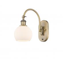 Innovations Lighting 518-1W-BB-G121-6 - Athens - 1 Light - 6 inch - Brushed Brass - Adjustable Swing Arm
