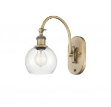 Innovations Lighting 518-1W-BB-G122-6 - Athens - 1 Light - 6 inch - Brushed Brass - Adjustable Swing Arm