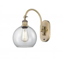 Innovations Lighting 518-1W-BB-G122-8 - Athens - 1 Light - 8 inch - Brushed Brass - Adjustable Swing Arm