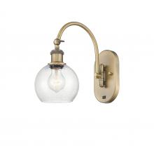 Innovations Lighting 518-1W-BB-G124-6 - Athens - 1 Light - 6 inch - Brushed Brass - Adjustable Swing Arm