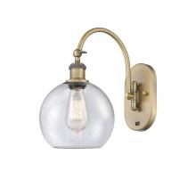 Innovations Lighting 518-1W-BB-G124-8 - Athens - 1 Light - 8 inch - Brushed Brass - Adjustable Swing Arm