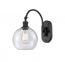 Innovations Lighting 518-1W-BK-G124-8 - Athens - 1 Light - 8 inch - Matte Black - Sconce