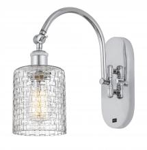 Innovations Lighting 518-1W-PC-G112C-5CL - Cobbleskill - 1 Light - 5 inch - Polished Chrome - Sconce