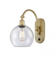 Innovations Lighting 518-1W-SG-G124-8 - Athens - 1 Light - 8 inch - Satin Gold - Sconce