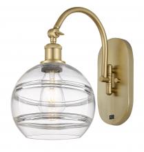 Innovations Lighting 518-1W-SG-G556-8CL - Rochester - 1 Light - 8 inch - Satin Gold - Sconce