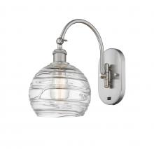 Innovations Lighting 518-1W-SN-G1213-8 - Athens Deco Swirl - 1 Light - 8 inch - Brushed Satin Nickel - Sconce