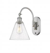 Innovations Lighting 518-1W-SN-GBC-84 - Berkshire - 1 Light - 8 inch - Brushed Satin Nickel - Sconce