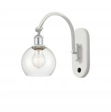 Innovations Lighting 518-1W-WPC-G122-6 - Athens - 1 Light - 6 inch - White Polished Chrome - Adjustable Swing Arm