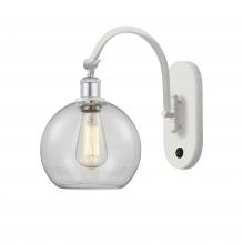 Innovations Lighting 518-1W-WPC-G122-8 - Athens - 1 Light - 8 inch - White Polished Chrome - Adjustable Swing Arm
