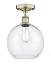 Innovations Lighting 616-1F-AB-G122-10 - Athens - 1 Light - 10 inch - Antique Brass - Semi-Flush Mount