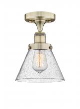 Innovations Lighting 616-1F-AB-G44 - Cone - 1 Light - 8 inch - Antique Brass - Semi-Flush Mount