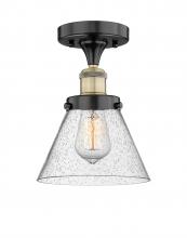 Innovations Lighting 616-1F-BAB-G44 - Cone - 1 Light - 8 inch - Black Antique Brass - Semi-Flush Mount