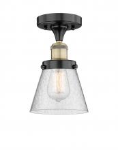 Innovations Lighting 616-1F-BAB-G64 - Cone - 1 Light - 6 inch - Black Antique Brass - Semi-Flush Mount