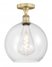 Innovations Lighting 616-1F-BB-G122-12 - Athens - 1 Light - 12 inch - Brushed Brass - Semi-Flush Mount