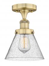 Innovations Lighting 616-1F-BB-G44 - Cone - 1 Light - 8 inch - Brushed Brass - Semi-Flush Mount