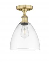 Innovations Lighting 616-1F-BB-GBD-92 - Bristol - 1 Light - 9 inch - Brushed Brass - Semi-Flush Mount