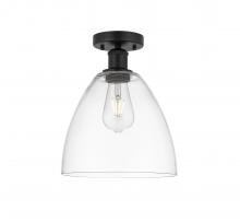 Innovations Lighting 616-1F-BK-GBD-92 - Bristol - 1 Light - 9 inch - Matte Black - Semi-Flush Mount