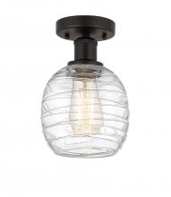 Innovations Lighting 616-1F-OB-G1013 - Belfast - 1 Light - 6 inch - Oil Rubbed Bronze - Semi-Flush Mount