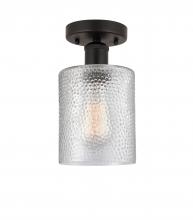 Innovations Lighting 616-1F-OB-G112 - Cobbleskill - 1 Light - 5 inch - Oil Rubbed Bronze - Semi-Flush Mount