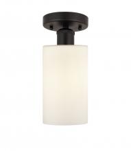 Innovations Lighting 616-1F-OB-G801 - Clymer - 1 Light - 4 inch - Oil Rubbed Bronze - Semi-Flush Mount