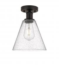 Innovations Lighting 616-1F-OB-GBC-84 - Berkshire - 1 Light - 8 inch - Oil Rubbed Bronze - Semi-Flush Mount