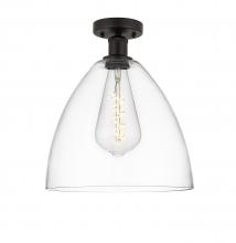 Innovations Lighting 616-1F-OB-GBD-122 - Bristol - 1 Light - 12 inch - Oil Rubbed Bronze - Semi-Flush Mount