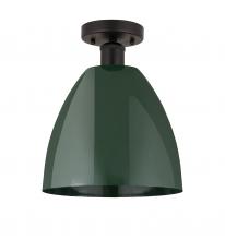 Innovations Lighting 616-1F-OB-MBD-9-GR - Plymouth - 1 Light - 9 inch - Oil Rubbed Bronze - Semi-Flush Mount