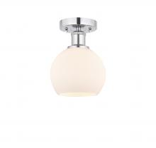 Innovations Lighting 616-1F-PC-G121-6 - Athens - 1 Light - 6 inch - Polished Chrome - Semi-Flush Mount