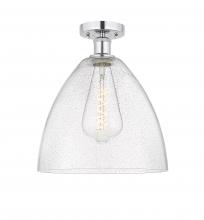 Innovations Lighting 616-1F-PC-GBD-124 - Bristol - 1 Light - 12 inch - Polished Chrome - Semi-Flush Mount