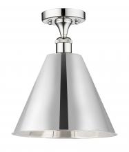 Innovations Lighting 616-1F-PC-MBC-12-PC - Berkshire - 1 Light - 12 inch - Polished Chrome - Semi-Flush Mount