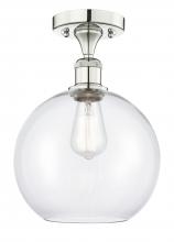 Innovations Lighting 616-1F-PN-G122-10 - Athens - 1 Light - 10 inch - Polished Nickel - Semi-Flush Mount