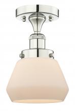 Innovations Lighting 616-1F-PN-G171 - Fulton - 1 Light - 7 inch - Polished Nickel - Semi-Flush Mount