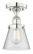 Innovations Lighting 616-1F-PN-G64 - Cone - 1 Light - 6 inch - Polished Nickel - Semi-Flush Mount