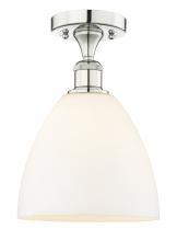 Innovations Lighting 616-1F-PN-GBD-91 - Bristol - 1 Light - 9 inch - Polished Nickel - Semi-Flush Mount