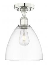 Innovations Lighting 616-1F-PN-GBD-92 - Bristol - 1 Light - 9 inch - Polished Nickel - Semi-Flush Mount