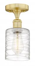 Innovations Lighting 616-1F-SG-G1113 - Cobbleskill - 1 Light - 5 inch - Satin Gold - Semi-Flush Mount