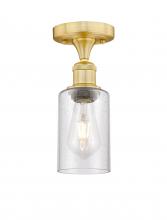 Innovations Lighting 616-1F-SG-G804 - Clymer - 1 Light - 4 inch - Satin Gold - Semi-Flush Mount