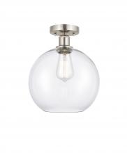 Innovations Lighting 616-1F-SN-G122-10 - Athens - 1 Light - 10 inch - Brushed Satin Nickel - Semi-Flush Mount