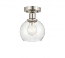 Innovations Lighting 616-1F-SN-G124-6 - Athens - 1 Light - 6 inch - Brushed Satin Nickel - Semi-Flush Mount