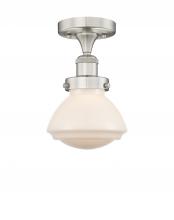 Innovations Lighting 616-1F-SN-G321 - Olean - 1 Light - 7 inch - Brushed Satin Nickel - Semi-Flush Mount