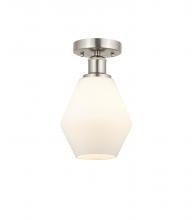 Innovations Lighting 616-1F-SN-G651-6 - Cindyrella - 1 Light - 6 inch - Brushed Satin Nickel - Semi-Flush Mount