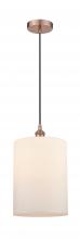 Innovations Lighting 616-1P-AC-G111-L - Cobbleskill - 1 Light - 9 inch - Antique Copper - Cord hung - Mini Pendant