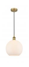 Innovations Lighting 616-1P-BB-G121-10 - Athens - 1 Light - 10 inch - Brushed Brass - Cord hung - Mini Pendant