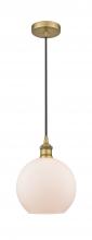 Innovations Lighting 616-1P-BB-G121-8 - Athens - 1 Light - 8 inch - Brushed Brass - Cord hung - Mini Pendant