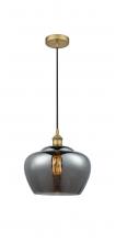 Innovations Lighting 616-1P-BB-G93-L - Fenton - 1 Light - 11 inch - Brushed Brass - Cord hung - Mini Pendant