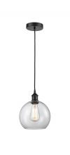 Innovations Lighting 616-1P-BK-G122-8 - Athens - 1 Light - 8 inch - Matte Black - Cord hung - Mini Pendant