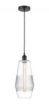 Innovations Lighting 616-1P-BK-G682-7-LED - Windham - 1 Light - 7 inch - Matte Black - Cord hung - Mini Pendant