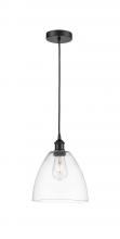 Innovations Lighting 616-1P-BK-GBD-92 - Bristol - 1 Light - 9 inch - Matte Black - Cord hung - Mini Pendant