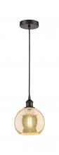 Innovations Lighting 616-1P-OB-G128-8 - Athens - 1 Light - 8 inch - Oil Rubbed Bronze - Cord hung - Mini Pendant